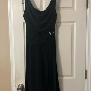 Size 6 black cocktail midi dress. Excellent condition